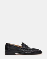 QUINCEY Black Leather Slip-On Men's Loafer | Steve Madden near me