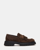 ZEV Brown Suede Lug Sole Dress Men's Loafer | Steve Madden outlet