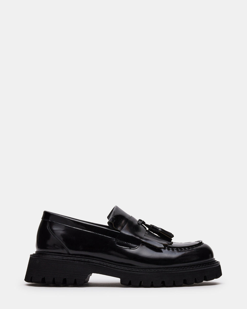 ZEV Black Box Lug Sole Dress Men's Loafer | Steve Madden Sale