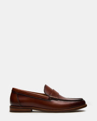COLVER Cognac Leather Men's Slip-On Loafer | Steve Madden on Sale