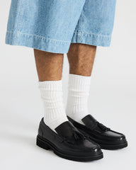 ARTHUS Black Leather Slip-On Tassel Men's Loafer | Steve Madden near me