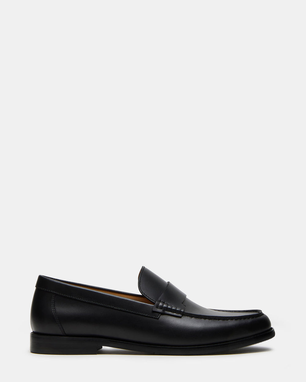 COLVER Black Leather Men's Slip-On Loafer | Steve Madden Sale
