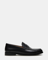 COLVER Black Leather Men's Slip-On Loafer | Steve Madden Sale