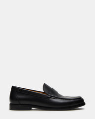 COLVER Black Leather Men's Slip-On Loafer | Steve Madden Sale