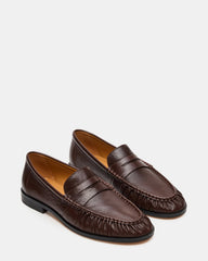 QUINCEY Brown Leather Slip-On Men's Loafer | Steve Madden near me