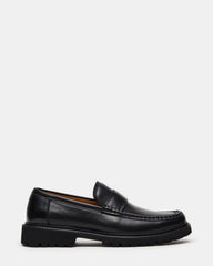 BRODIE Black Slip-On Lug Men's Loafer | Steve Madden US