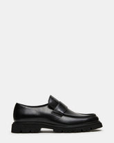 RADKIN Black Leather Slip-On Dress Men's Loafer | Steve Madden outlet