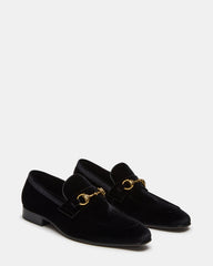 JAKIRO Black Velvet Slip-On Dress Men's Loafer | Steve Madden Sale