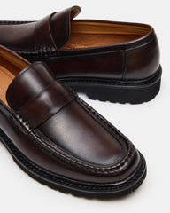 BRODIE Brown Slip-On Lug Men's Loafer | Steve Madden near me