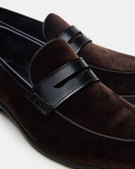 YARDLY Brown Velvet Slip-On Men's Dress Loafer | Steve Madden online
