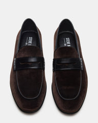 YARDLY Brown Velvet Slip-On Men's Dress Loafer | Steve Madden online