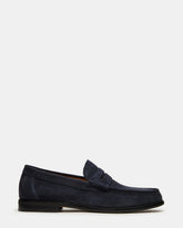 HUCKLE Navy Suede Slip-On Men's Loafer | Steve Madden outlet
