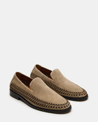 NAPOLI Sand Suede Slip-On Woven Men's Loafer | Steve Madden Sale