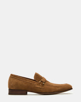 HEROLF Tobacco Suede Square-Toe Slip-On Men's Loafer | Steve Madden outlet
