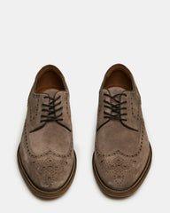 ESTEBAN Grey Lace-Up Perforated Oxford Men's Dress Shoe | Steve Madden on Sale