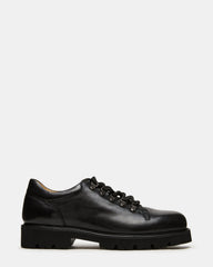 TURBO Black Leather Lace-Up Dress Shoe | Steve Madden online