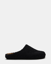 WENDELIN Black Faux Shearling Footbed Slip-On Men's Casual Clog | Steve Madden discount