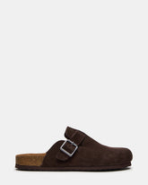 WILDERR Chocolate Brown Suede Slip-On Men's Casual Clog | Steve Madden online