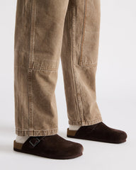 WILDERR Chocolate Brown Suede Slip-On Men's Casual Clog | Steve Madden online