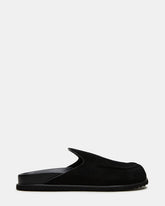 LUCIO Black Suede Slip-On Men's Casual Clog | Steve Madden discount
