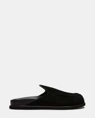 LUCIO Black Suede Slip-On Men's Casual Clog | Steve Madden discount