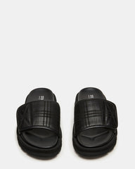 REESE Black Slide Footbed Rounded-Toe Men's Sandal | Steve Madden online