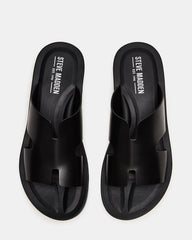 SPLASH Tan Leather Men's Flat Slip-On Sandal | Steve Madden for Sale