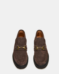 DEPUTY Chocolate Brown Suede Horsebit Moc Toe Men's Casual Ankle Boot | Steve Madden near me