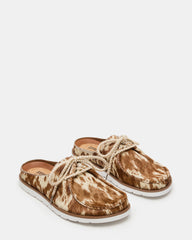 SAILOR Brown White Slip-On Laces Footbed Men's Casual Shoe | Steve Madden US