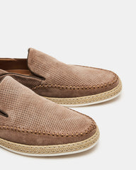 CAYDENN Tobacco Suede Slip-On Espadrille Men's Casual Loafer | Steve Madden discount