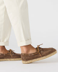 PANCHO Taupe Suede Slip-On Espadrille Boat Shoe Men's Casual | Steve Madden outlet