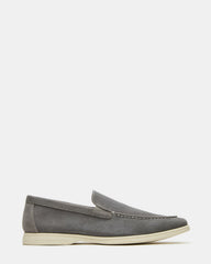 LINUX Grey Suede Slip-On Men's Casual | Steve Madden on Sale