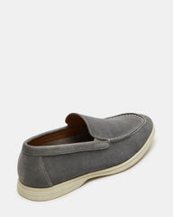 LINUX Grey Suede Slip-On Men's Casual | Steve Madden on Sale