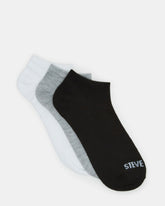 BASIC LOW CUT SOCKS BLACK/WHITE | Men's Multi Pack Low-Cut Socks | Steve Madden outlet