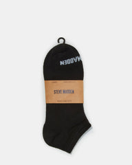 BASIC LOW CUT SOCKS BLACK/WHITE | Men's Multi Pack Low-Cut Socks | Steve Madden outlet