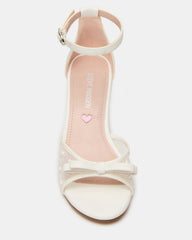 Kids' ADIA White Mesh Block Heel Girls' Heel | Steve Madden for Sale