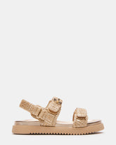 Kids' MONA Gold Multi Girls' Flatform Sandal | Steve Madden US