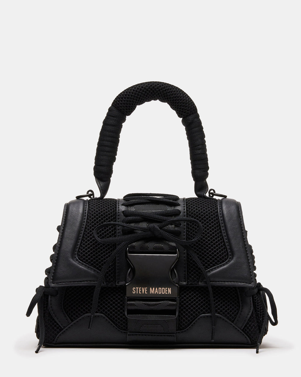 DIEGO Black Women's Handbag with Crossbody Strap | Steve Madden US