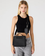 EVELYN Bag Black | Women's Top Handle Crossbody Bag | Steve Madden outlet