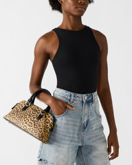 SMYTH Bag Leopard Crossbody Bag Charm Top Handle Handbag | Steve Madden online