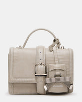 CLARK Bag Light Grey Structured Top-Handle Mini Handbag | Steve Madden US
