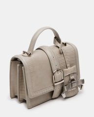 CLARK Bag Light Grey Structured Top-Handle Mini Handbag | Steve Madden US