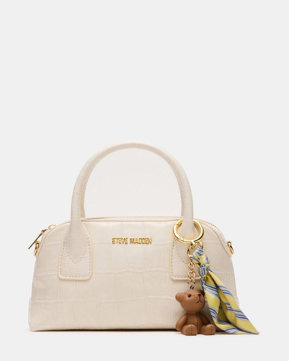 MELODIE Bag Bone Crocodile Dome Satchel Top-Handle Crossbody Handbag | Steve Madden for Sale