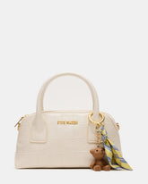 MELODIE Bag Bone Crocodile Dome Satchel Top-Handle Crossbody Handbag | Steve Madden for Sale