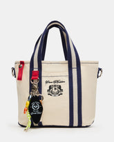 COLLEGE Bag Natural Top-Handle Canvas Crossbody Tote Handbag | Steve Madden near me