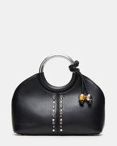 GEENA Embellished Bag Black Ring Top-Handle Crossbody Handbag | Steve Madden US
