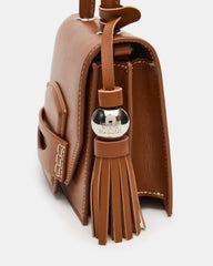 PREPPY Bag Toffee Structured Top-Handle Penny Loafer Crossbody Handbag | Steve Madden for Sale