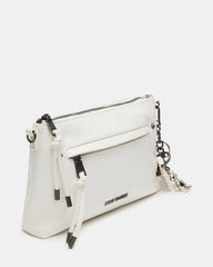 JONY Bag White Top-Zipper Crossbody Handbag | Steve Madden discount