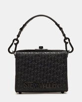 NOYA Black/Black Women's Embossed Crossbody Top-Handle Box Handbag | Steve Madden outlet