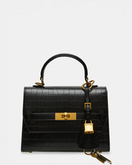ELLOISE Bag Black Structured Mini Crossbody Handbag | Steve Madden Sale